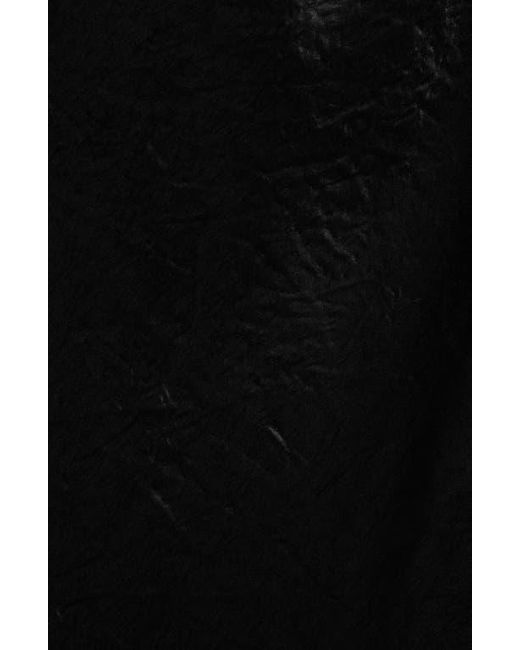 Rails Black Rylan Crinkle Satin Slip Skirt