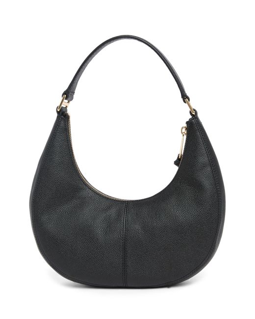 Marc Jacobs Black Small Leather Crescent Shoulder Bag