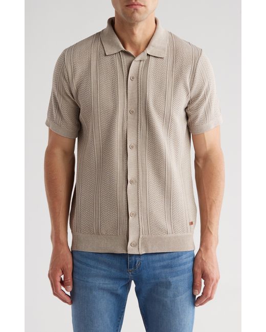 Buffalo David Bitton Blue Walsh Short Sleeve Button-up Shirt for men