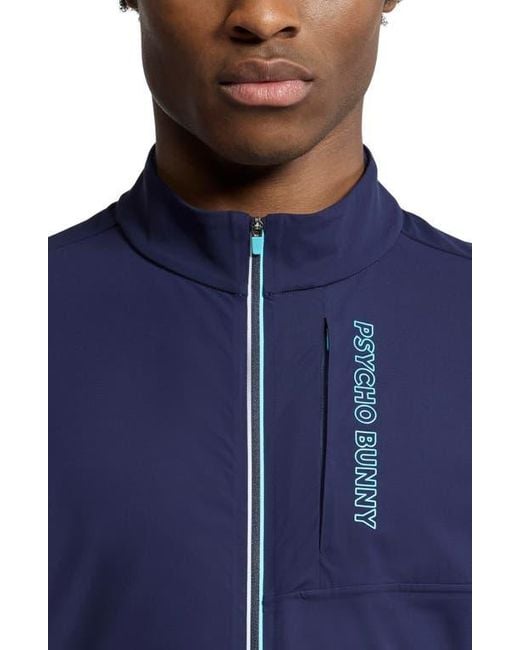 Psycho Bunny Blue Boulder Track Jacket for men