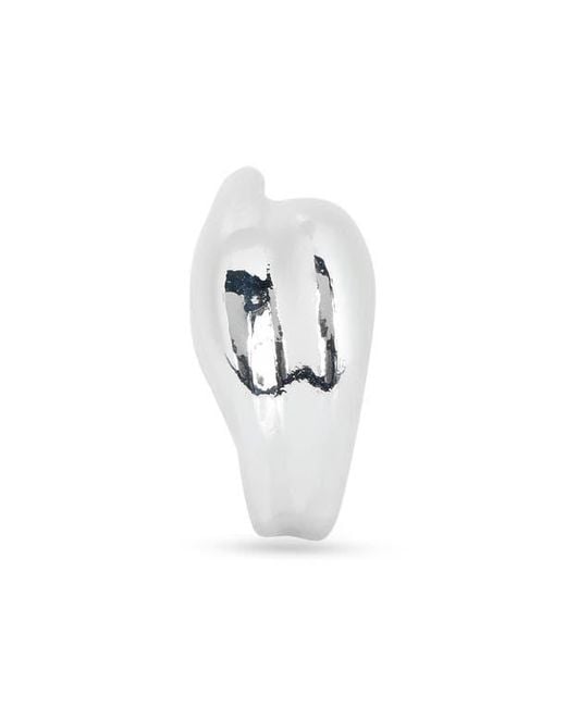 Leith White Ridged Ring