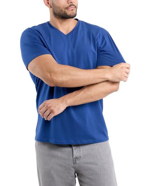 Xray Jeans Blue V-Neck Flex T-Shirt for men