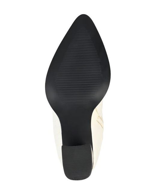 Journee Signature White Laila Leather Boot