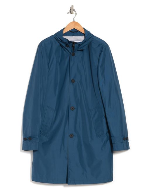 Calvin Klein Blue Munson Slim-fit Modern Raincoat for men