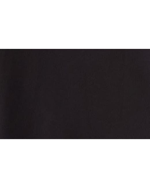 Maggy London Black Short Sleeve Necktie Midi Dress