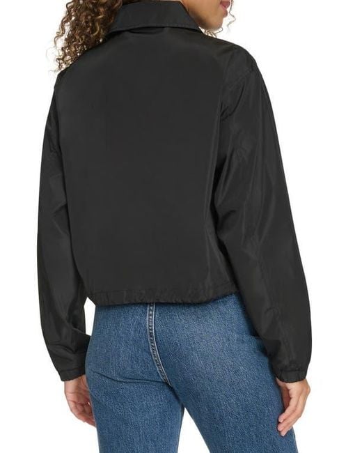 Champion Black Cropped Coached Jacket