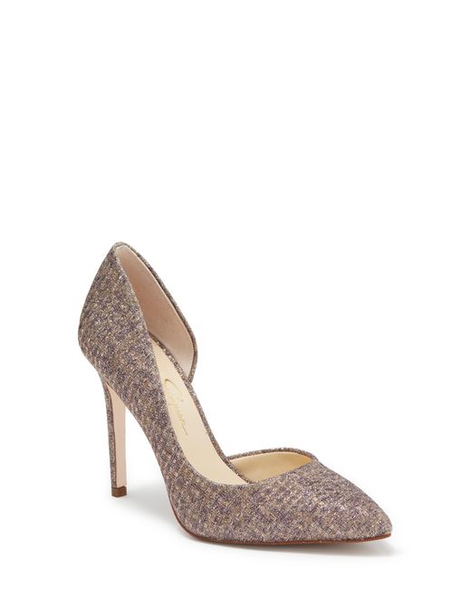 Jessica Simpson Paryn D'orsay Pump In Gold Sparkle Leopard At Nordstrom ...