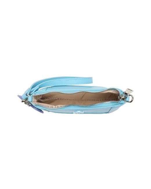 Steve Madden Blue Zip Pouch Wristlet