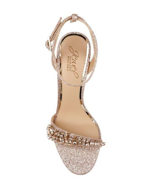 Badgley Mischka Metallic Dallyce Ankle Strap Sandal