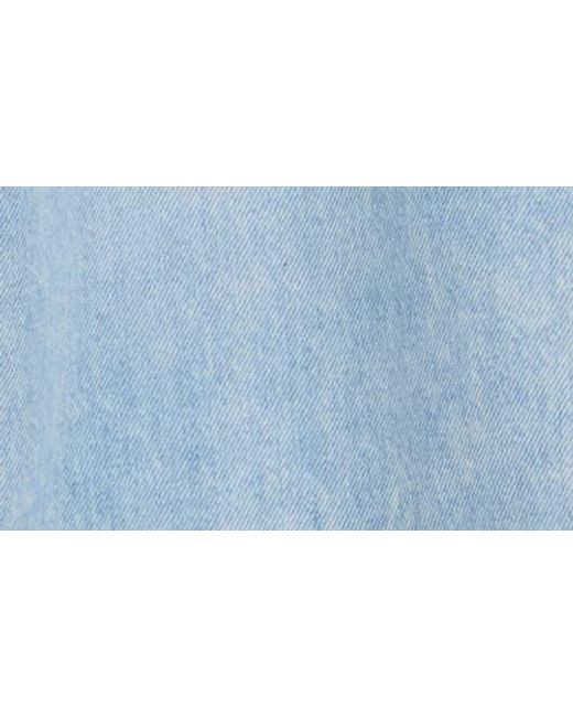Lucky Brand Blue Patch Pocket High Waist Wide Leg Jeans