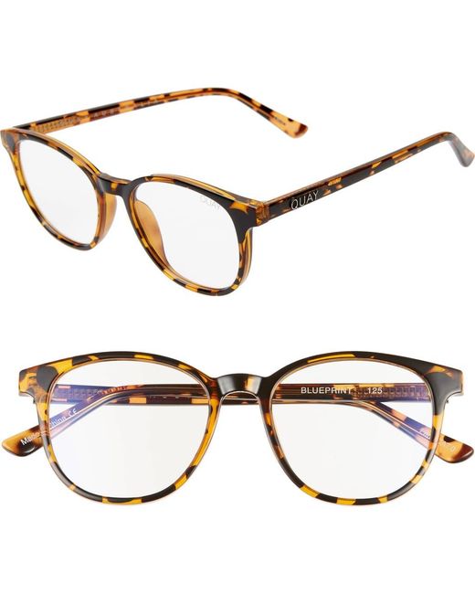 Quay Brown Australia Blueprint 48Mm Light Filtering Glasses