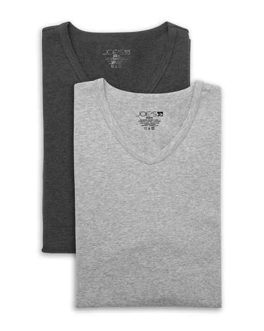 Joe's Jeans Gray Stretch Modern Fit V-neck T-shirt - Pack Of 2 for men