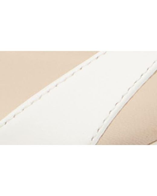 Stuart Weitzman White Nudist Wrap Sandal