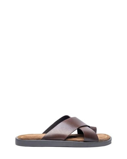 Tailorbyrd Brown Hampton Leather Sandal for men