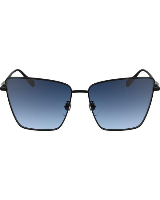 Longchamp Blue 55Mm Gradient Square Sunglasses