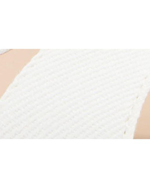 Stuart Weitzman White Miami Espadrille Wedge Sandal
