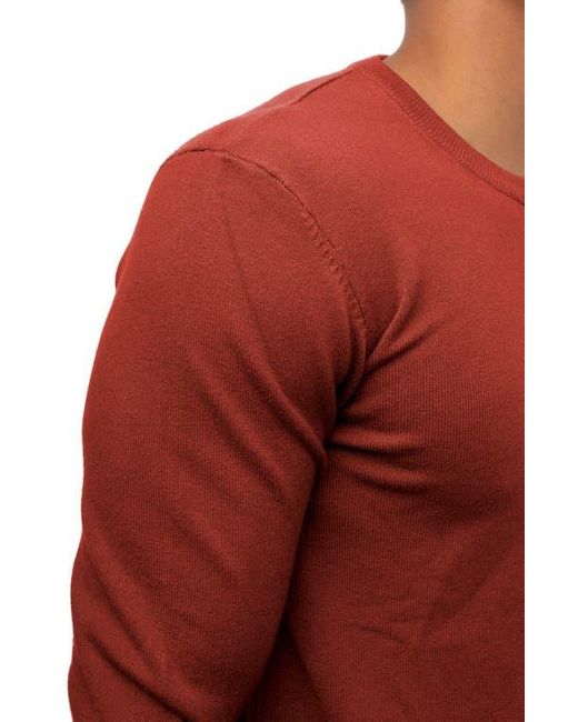 Xray Jeans Red Crewneck Knit Viscose-Blend Sweater for men