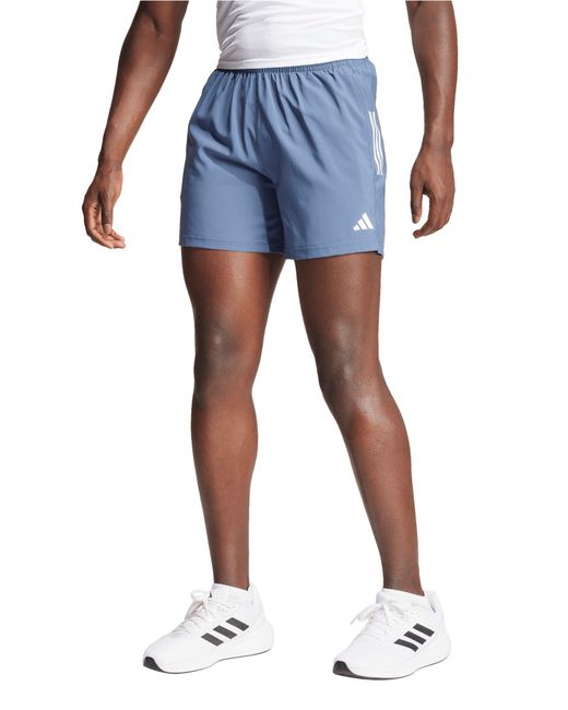 Adidas Blue Own The Run Recycled Polyester Running Shorts for men
