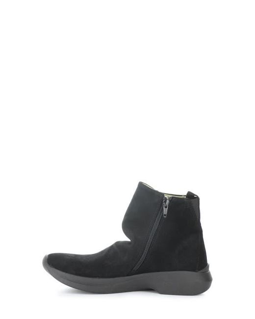 Softinos Black Gujy Platform Wedge Bootie