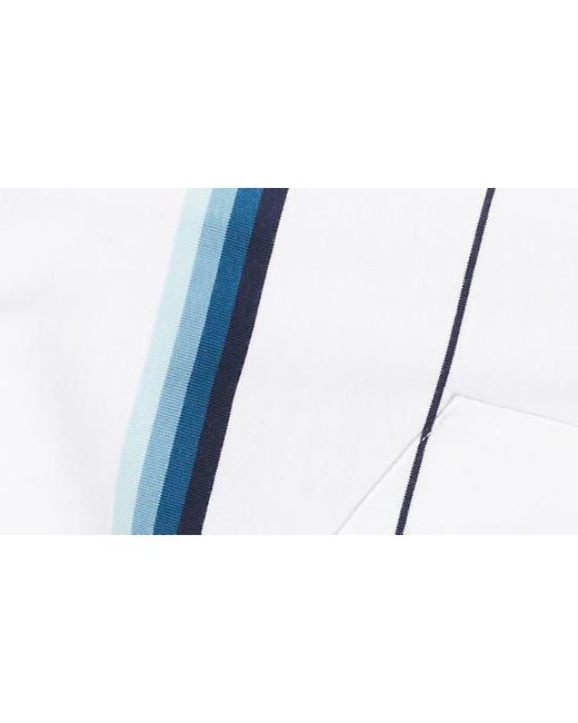 Armor Lux White Jacquard Stripe T-shirt for men