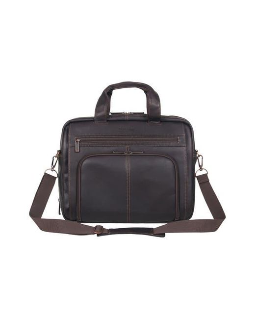 Kenneth Cole Black Leather Briefcase for men