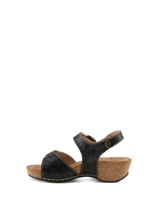 Spring Step Multicolor Osuna Ankle Strap Platform Sandal