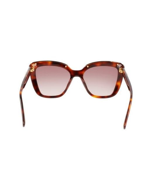Longchamp Pink Roseau 53Mm Gradient Rectangle Sunglasses