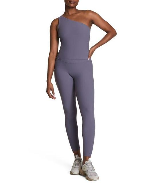 Spanx Purple Bare Essentials One Shoulder Tank
