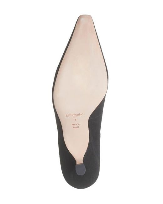 Reformation Black Nickie Kitten Heel Pump