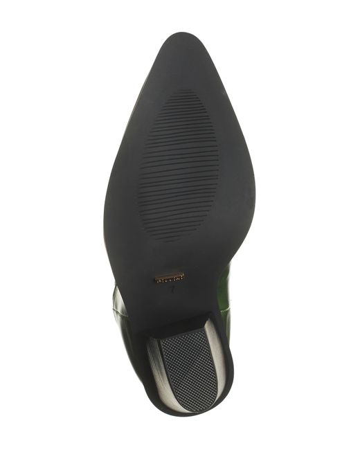 Billini Sergio Metallic Western Boot in Green Lyst