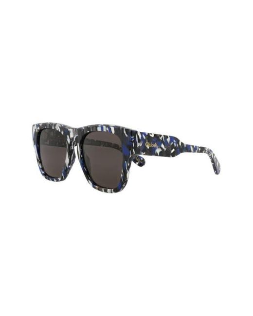 Chloé Gray 55Mm Square Sunglasses for men