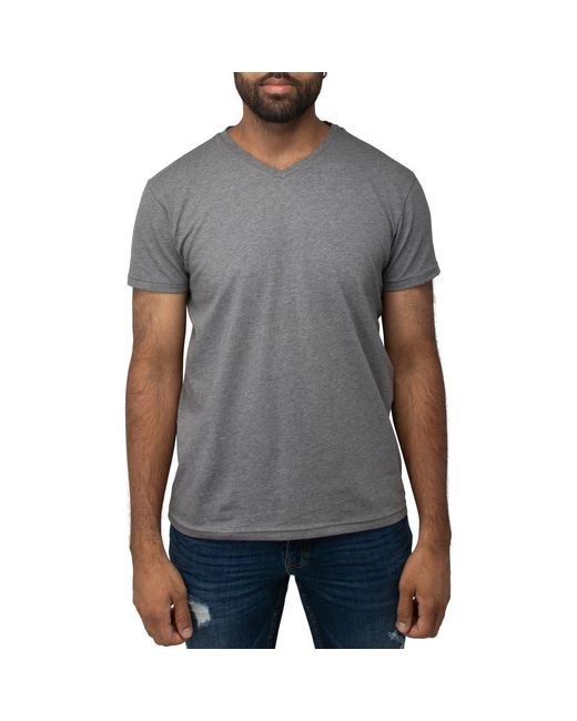 Xray Jeans Gray V-Neck Flex T-Shirt for men