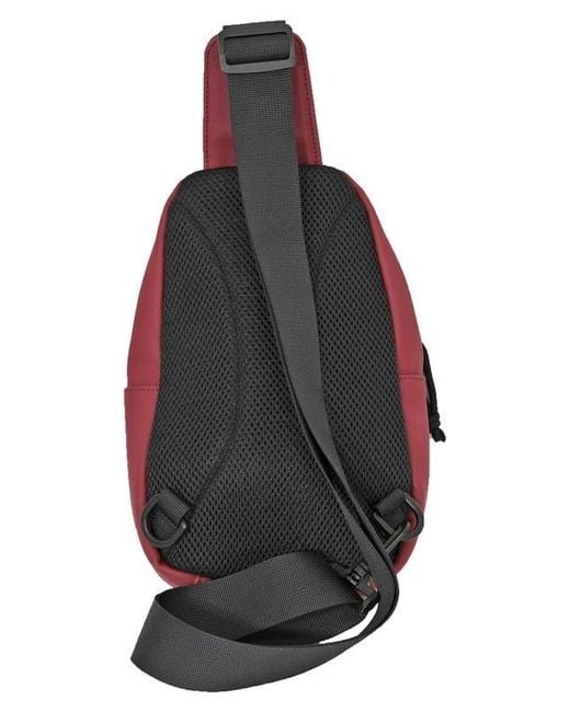 Duchamp Pink Rubberized Sling Bag for men