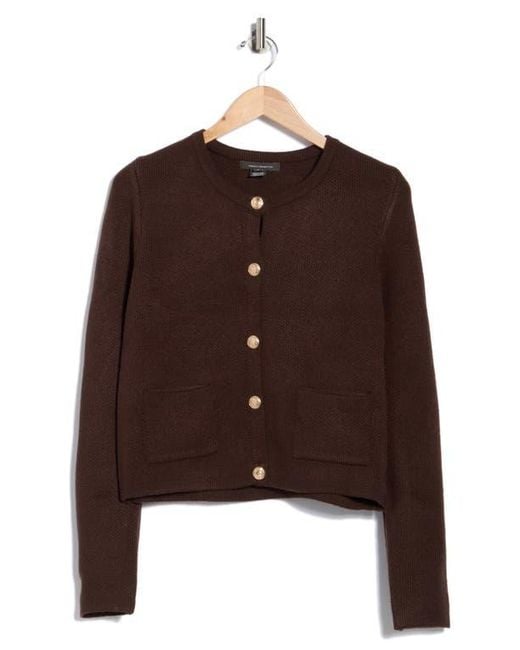 French Connection Brown Babysoft Cardigan Sweater