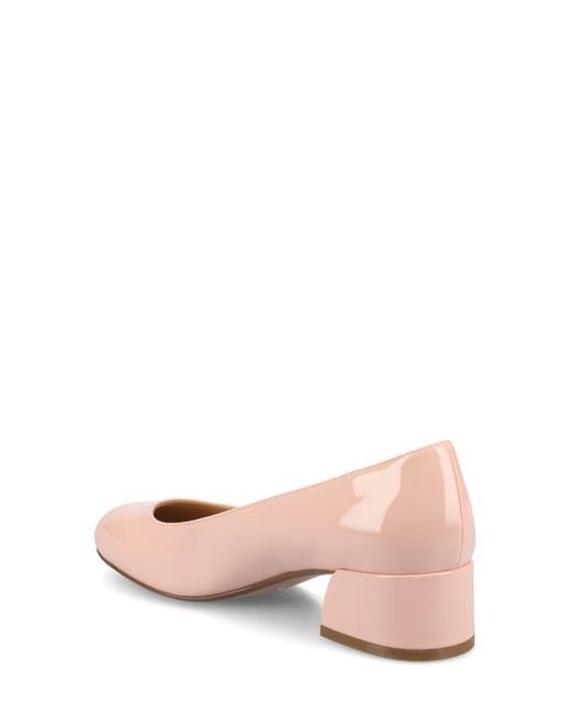 Journee Collection Pink Saarii Block Heel Pump