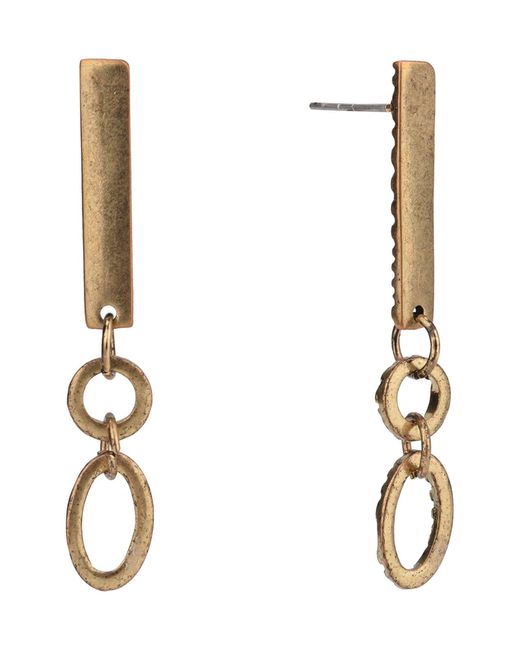 The Sak Metallic Bar Link Drop Earrings In Gold At Nordstrom Rack