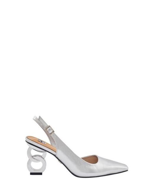 Ninety Union White Rain Slingback Pump