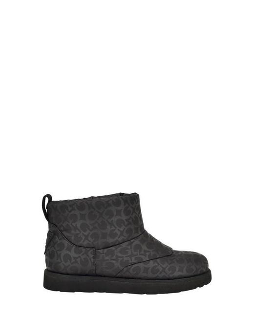 Guess Black Sashay Quilted Faux Fur Lined Bootie