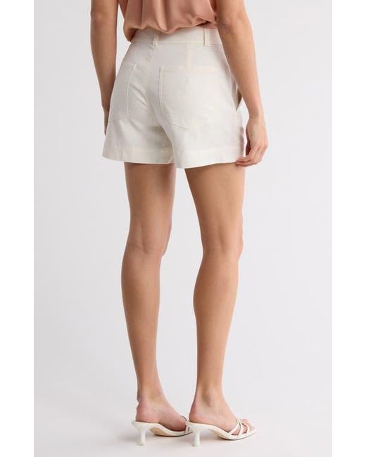Vince Natural Casual Linen Blend Shorts