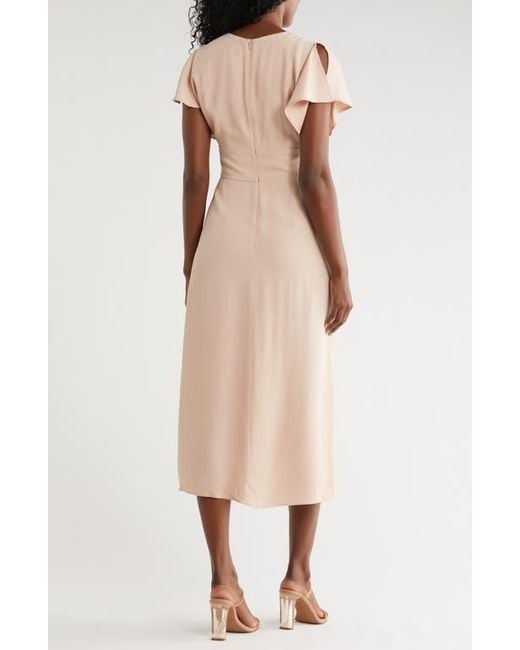 Boss Natural Dawinga Flutter Maxi Dress