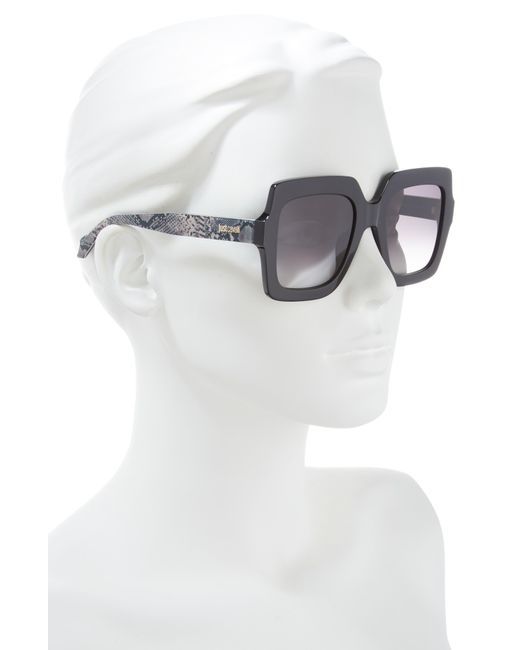 Just Cavalli Black 53mm Square Sunglasses