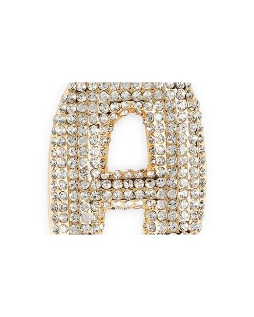 Leith Metallic Pavé Initial Bag Charm