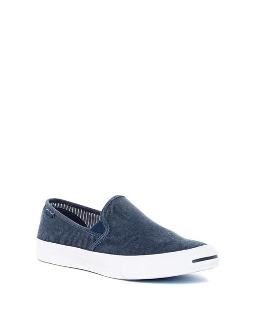 Converse Jack Purcell Ii Slip-on Sneaker in Blue for Men | Lyst