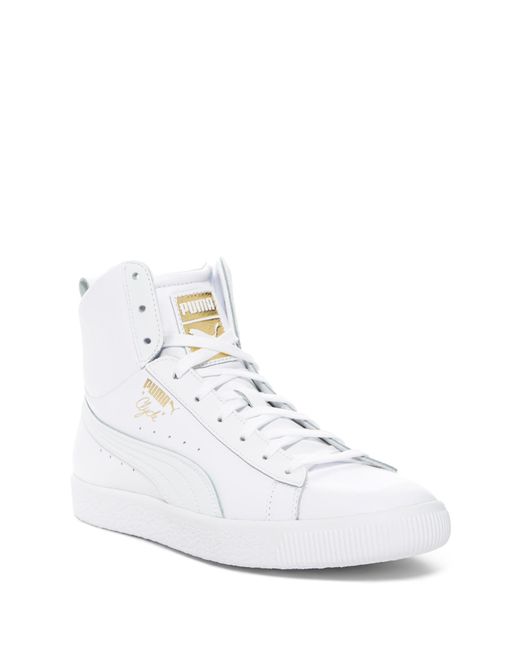 puma clyde mid core foil black