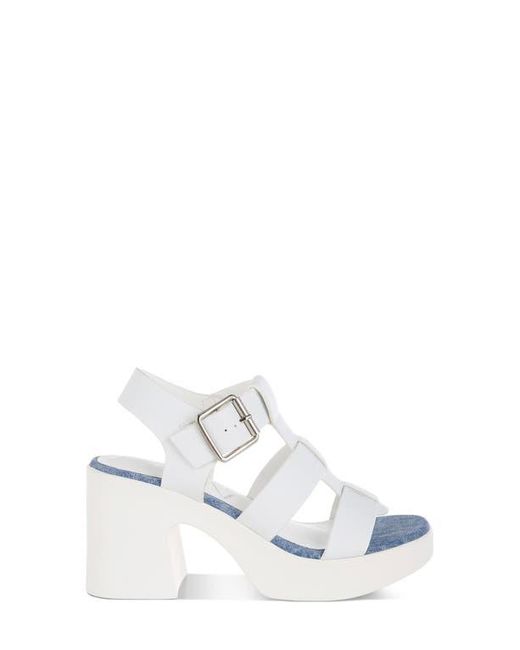 LONDON RAG White Avalon Platform Fisherman Sandal