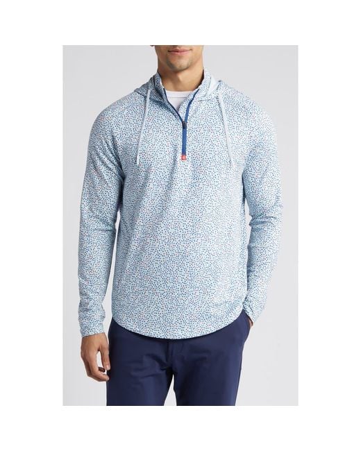 Swannies Men's Blue Tilly Half Zip Hoodie