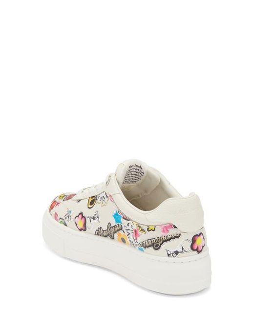 Marc Jacobs White Bold Logo Platform Sneaker