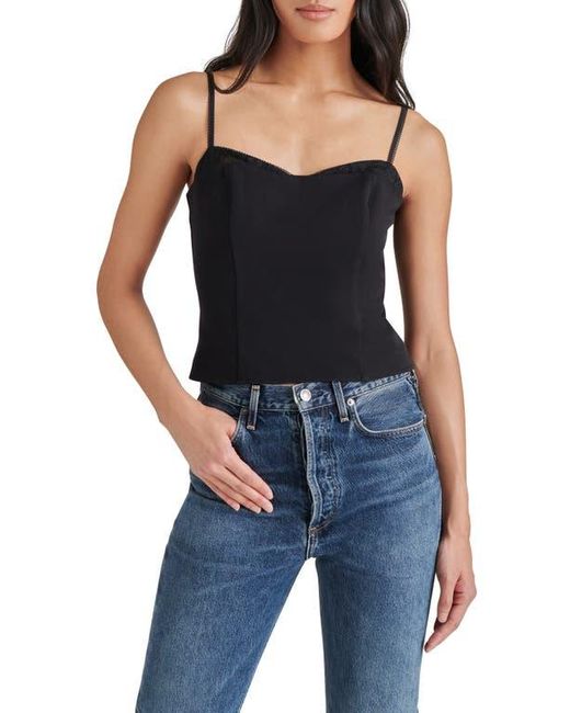 Steve Madden Blue Cooper Corset Top
