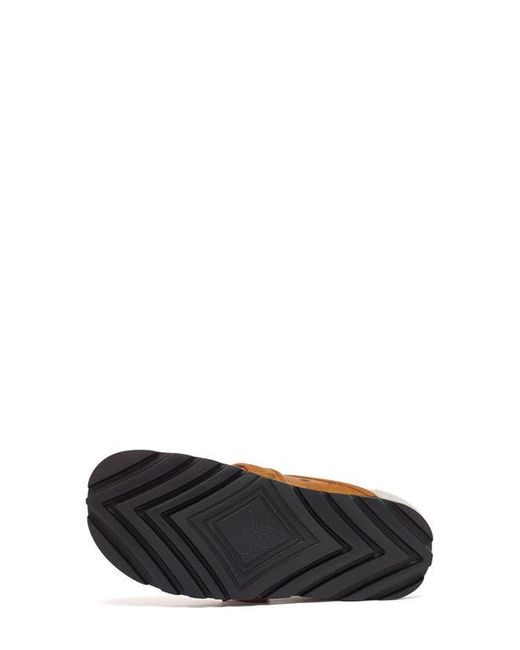 MCM Brown Monogram Genuine Shearling Lined Mule for men