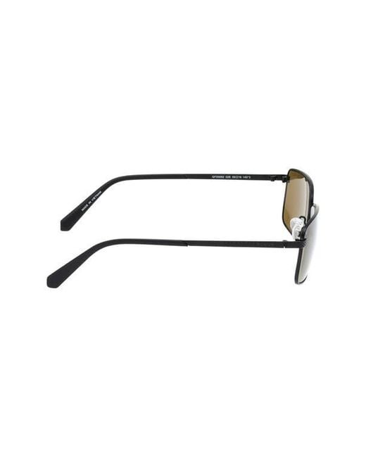 Guess Brown 59Mm Rectangular Sunglasses